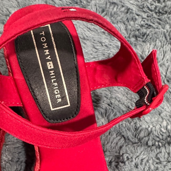 Tommy Hilfiger Vibrant Red Women's Sandals - Picture 10 of 12